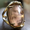 Baby Armadillo™ Sunstone Ring + Rustic Diamonds