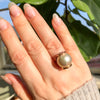 Baby Armadillo™ Peach Pearl + Lavender Sapphire Ring